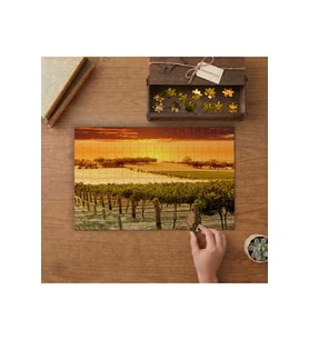 Günbatımında - Üzüm Bağları - Manzara Tasarımı 240 parça Ahşap Puzzle Ahşap Kutuda MP03289