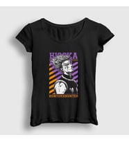 Presmono Kadın Siyah Hisoka Anime Hunter X Hunter T-Shirt 317833tt
