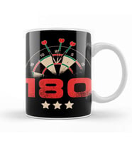 Dartboard Arrow Darts Player 180 Bullseye Target Dartist Kupa Bardak Porselen