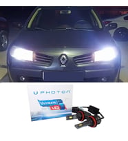 Renault Megane 2 Led Xenon Kısa Far Ampulü H7 Ultimate 9500 Lumens Yeni Seri Beyaz