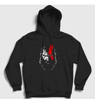 Presmono Unisex Siyah Kratos God Of War Kapüşonlu Sweatshirt 405337tt