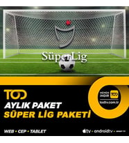 TOD Süper Lig Paketi - Aylık (web-cep-tablet-smart tv-android tv-apple tv)+Eğlence Paketi