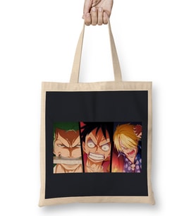 One Piece Anime Trio One Piece Bez Çanta Uzun Saplı