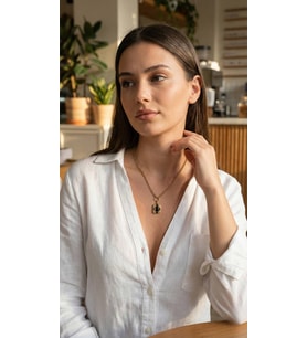 Northcity 316L Çelik Zincir Gold Renk Vintage Model Kadın Kolye