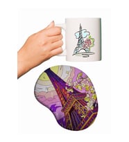 Eifel Kulesi Baskılı Mouse Pad + Kupa Bardak Mug