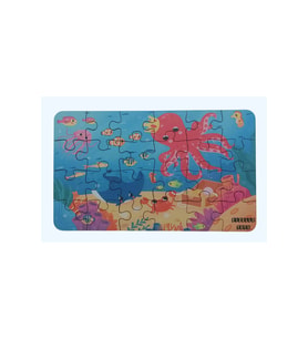 Sea Animals - Deniz Canlıları / Small Puzzle 3-7 Yaş 24 Parça (Çok Renkli)