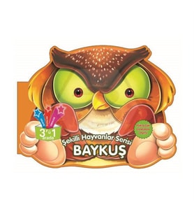 Şekilli Hayvanlar Serisi Baykuş Parıltı Yayınları