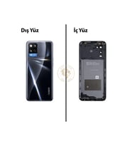 Oppo A54 Siyah Uyumlu Orta Kasa Full Kasa Kapak Gövde Housing