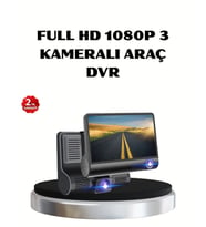 Full HD Araç Kamerası 3’lü 4.0” Ekranlı ve HDR Gece Görüşlü