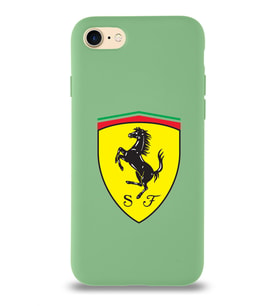 Apple iPhone SE 2022  Lansman Kılıf Ferrari Tasarımlı Altı Kapalı İçi Kadife Kaplı  Kapak (Şeffaf)