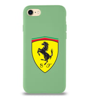 Apple iPhone SE 2022  Lansman Kılıf Ferrari Tasarımlı Altı Kapalı İçi Kadife Kaplı  Kapak (Şeffaf)