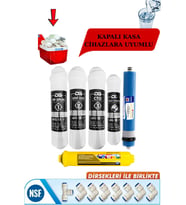 Kapalı Kasa 12 Inç Su Arıtma Cihazı Filtresi 6 Aşamalı 80 Gpd LG Membranlı Inline Seti