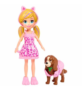 Polly Pocket ve Hayvan Dostu Kostüm Giyiyor Oyun Seti GDM15