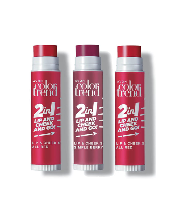 Avon Color Trend Dudak Ve Yanak Için Renklendirici Üçlü Stik Paketi