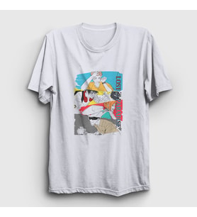 Presmono Unisex Beyaz Lost In Paradise V2 Jujutsu Kaisen T-Shirt 351907tt