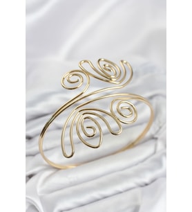 Pazu Bileklik Gold Renk Pirinç Bohem Model