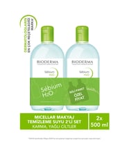 Bioderma Sebium H2O 500 ml - İkili Paket