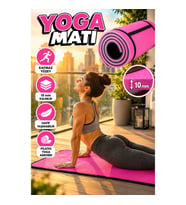 10 mm Fitness Matı – Kaymaz Yüzeyli Pilates Yoga ve Aerobik Egzersiz Matı