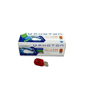 Photon T20 WY21/5W 12V Büyük Dipsiz Minyatür Turuncu Çift Telli Dipsiz Ampul 10 Adet
