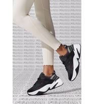 Nike M2K Tekno Leather Unisex Reflector Sneaker Hakiki Deri Siyah Spor Ayakkabı