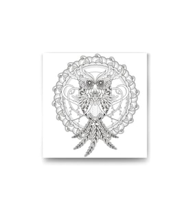 DBSanatevi Mandala Baykuş Tablo 60 X 60 Cm