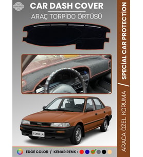 TOYOTA COROLLA (1988-1991) Torpido Örtüsü Panel Halısı Torpido Koruma Tam Uyum UV Koruma Kaymaz