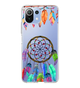 PrintiFy Xiaomi Mi 11 Lite ile Uyumlu 1mm Slim Fit Nazar Boncuğu 6 Baskılı Şeffaf  Kılıf