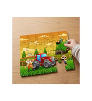 Neşeli Çiftlik Tasarımlı 24 Parça Ahşap Çocuk Puzzle MPK0225
