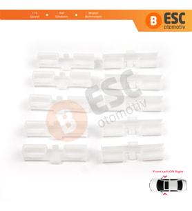 Seat Toledo Skoda Rapid 2013-2019 5JA837461 5JA837462 İçin 10 Adet Ön Cam Kriko Plastiği Ayak Klipsi