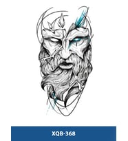 XQB-368 ORTA BOY YAŞLI ADAM DESEN GEÇİCİ DÖVME-TATTO