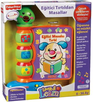 Fisher-Price Eğlen&Öğren Eğitici Masalcı Tırtıl (Türkçe), 6 Aylık, N3835 (Krem)