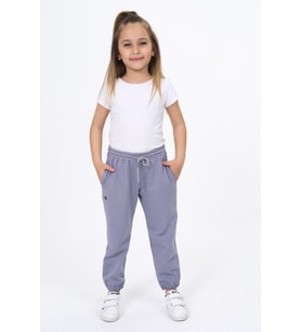 Toontoy Kız Çocuk Baskılı Eşofman Alt (Koyu Gri)