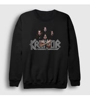 Presmono Unisex Siyah Band Kreator Sweatshirt 92969tt