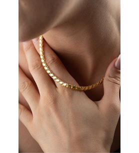 925 Ayar Gümüş Pullu Model Kolye