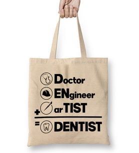 Doctor Engineer Artist Dentist 028 Bez Çanta Uzun Saplı