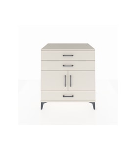 Kronos Şifonyer Tek Raflı 3 Çekmeceli 2 Kapaklı 88x59x96 Aytaşı-Aytaşı