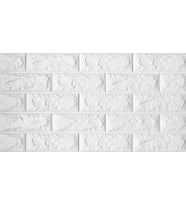 Pratik Kendinden Yapışkanlı 3D Duvar Kağıdı Paneli 70x38 cm Beyaz (Karışık)