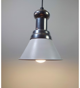 RİOLİGHT RETRO TEKLİ METAL SARKIT AVİZE ŞAPKA ÇAPI: 18CM (Siyah)
