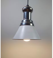 RİOLİGHT RETRO TEKLİ METAL SARKIT AVİZE ŞAPKA ÇAPI: 18CM (Siyah)