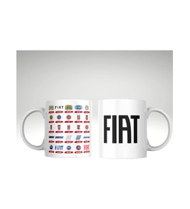 Applucky Fiat Logo Tarihçesi Baskı Kupa Bardak