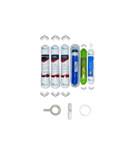 PWS Kapalı Kasa Su Arıtma Cihazlarına Ecomax 6li Reverse Osmosis mebran Alkali+tatlandırıcı