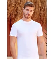Berrak Erkek Beyaz Süprem 0 Yaka T-shirt 10036 