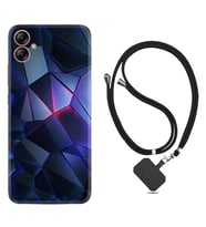 Samsung Galaxy A04E Kılıf Resimli Boyun Askılı İpli Desenli Silikon Series Üçgenler 2 1872