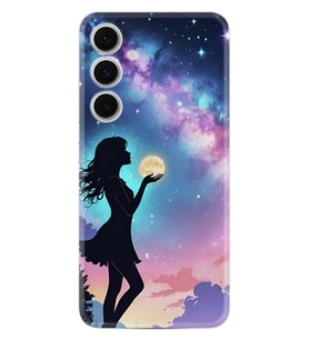 Oppo A38 Kılıf Boutique Baskılı Resimli Woman in Moon Pcode -005