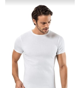 ERDEM 1197 ERKEK RİBANA KISA KOLLU SIFIR YAKA ATLET 6 ADET (Beyaz)