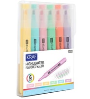 Kraf Fosforlu Kalem Trio Pastel Colors 315G 6Lı