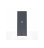 Arges Dolap 5 Raflı 2 Çekmeceli 2 Kapaklı 88x30x243 Aytaşı-Antrasit