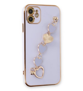 Iphone 12 Kılıf Esila Silikon - Lila