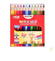 FATİH 12 RENK YARIM BOY KURU BOYA KALEMİ