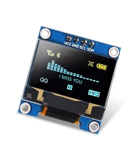 0.96" Mavi Yeşil Dual Color OLED LCD Ekran I2C IIC Communication Display